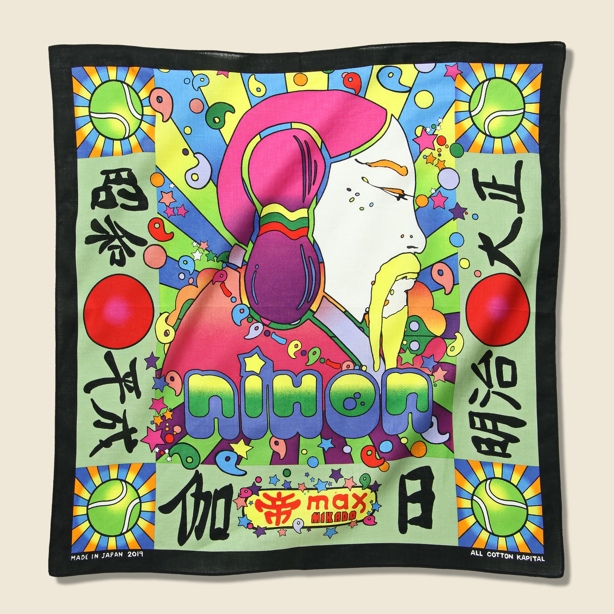 Mikado Max Color Bandana - Light Green - Kapital - STAG Provisions - Accessories - Bandanas