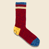 64 Yarns Ivy Smile Heel Hold Socks - Red - Kapital - STAG Provisions - Accessories - Socks