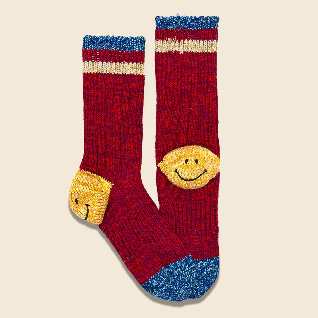 64 Yarns Ivy Smile Heel Hold Socks - Red - Kapital - STAG Provisions - Accessories - Socks
