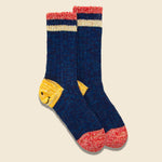 64 Yarns Ivy Smile Heel Hold Socks - Navy - Kapital - STAG Provisions - Accessories - Socks