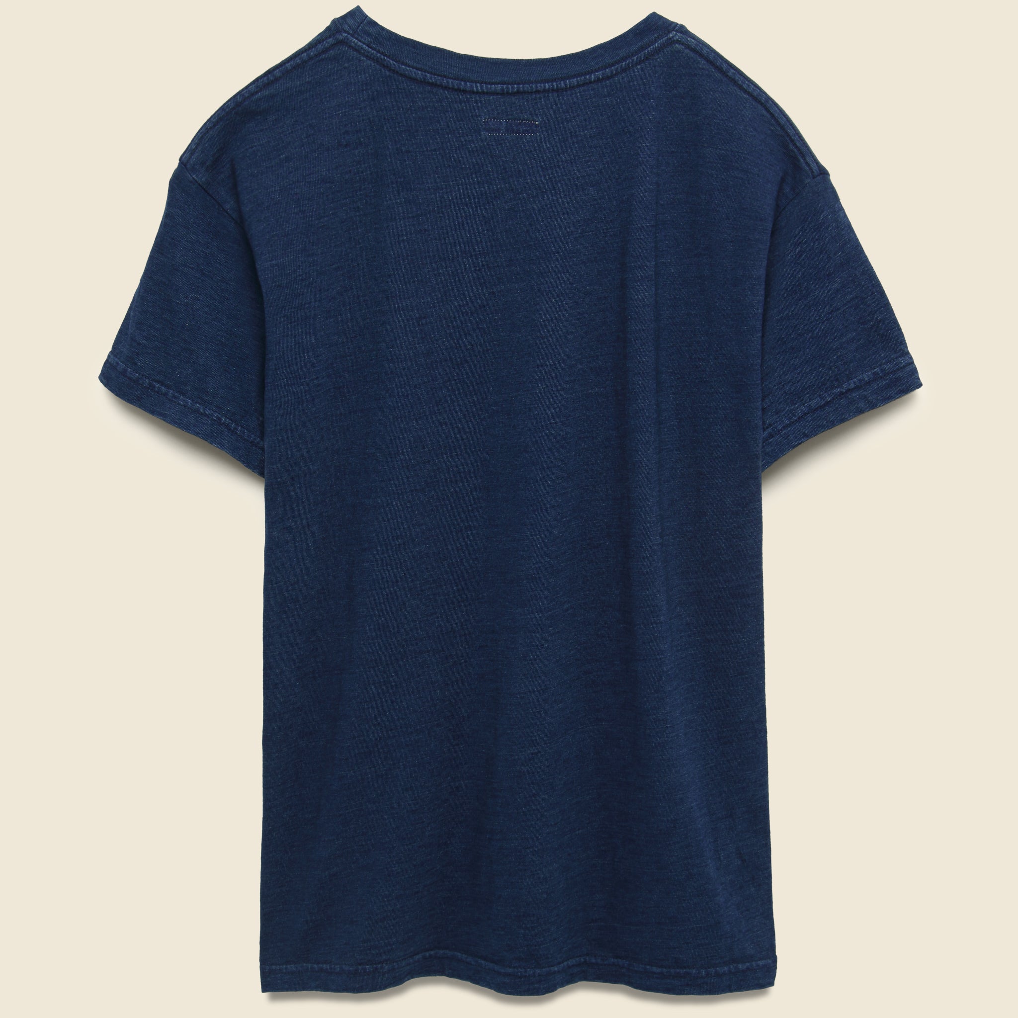 
                          Mirrored Fuji Smile Crew Tee - Indigo - Kapital - STAG Provisions - W - Tops - S/S Tee
                        