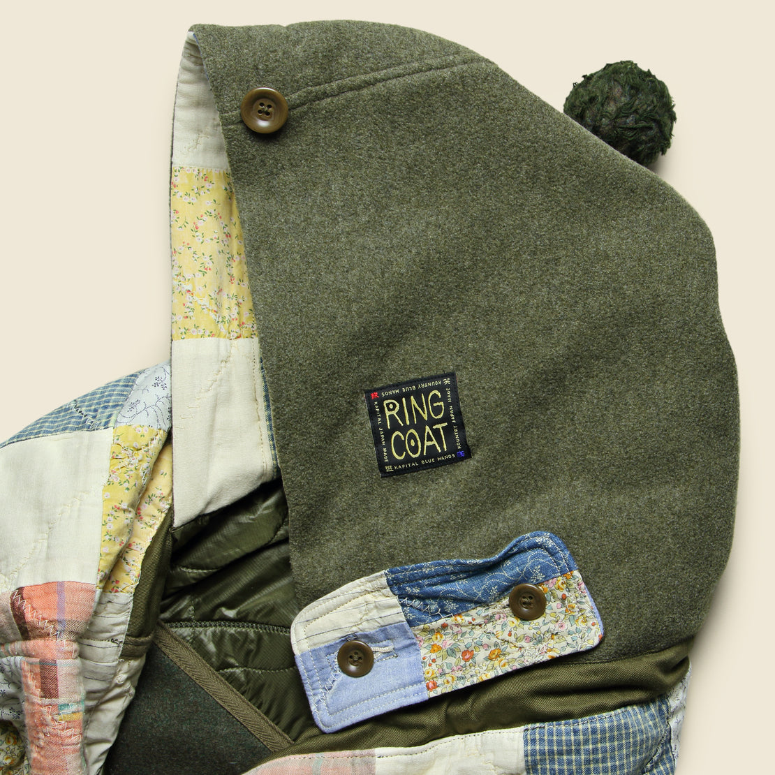 American Quilt Ring Coat - Ecru - Kapital - STAG Provisions - W - Outerwear - Coat/Jacket