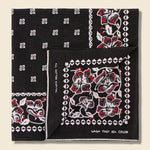 Amazon Lily Selvedge Bandana - Black - Kapital - STAG Provisions - Accessories - Bandanas