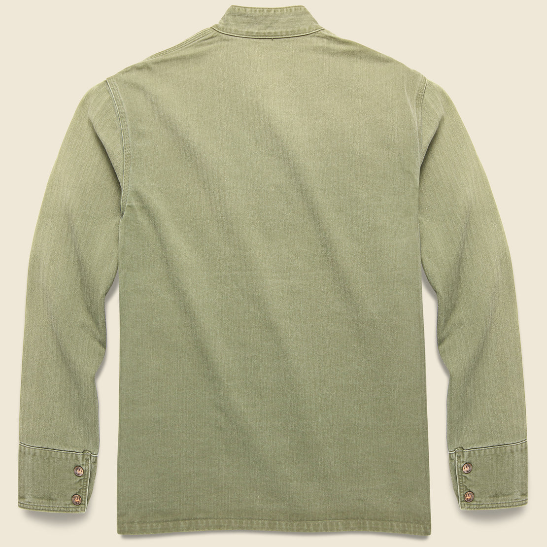 Herringbone Cotton KUNG FU Coverall Jacket - Khaki - Kapital - STAG Provisions - Outerwear - Coat / Jacket