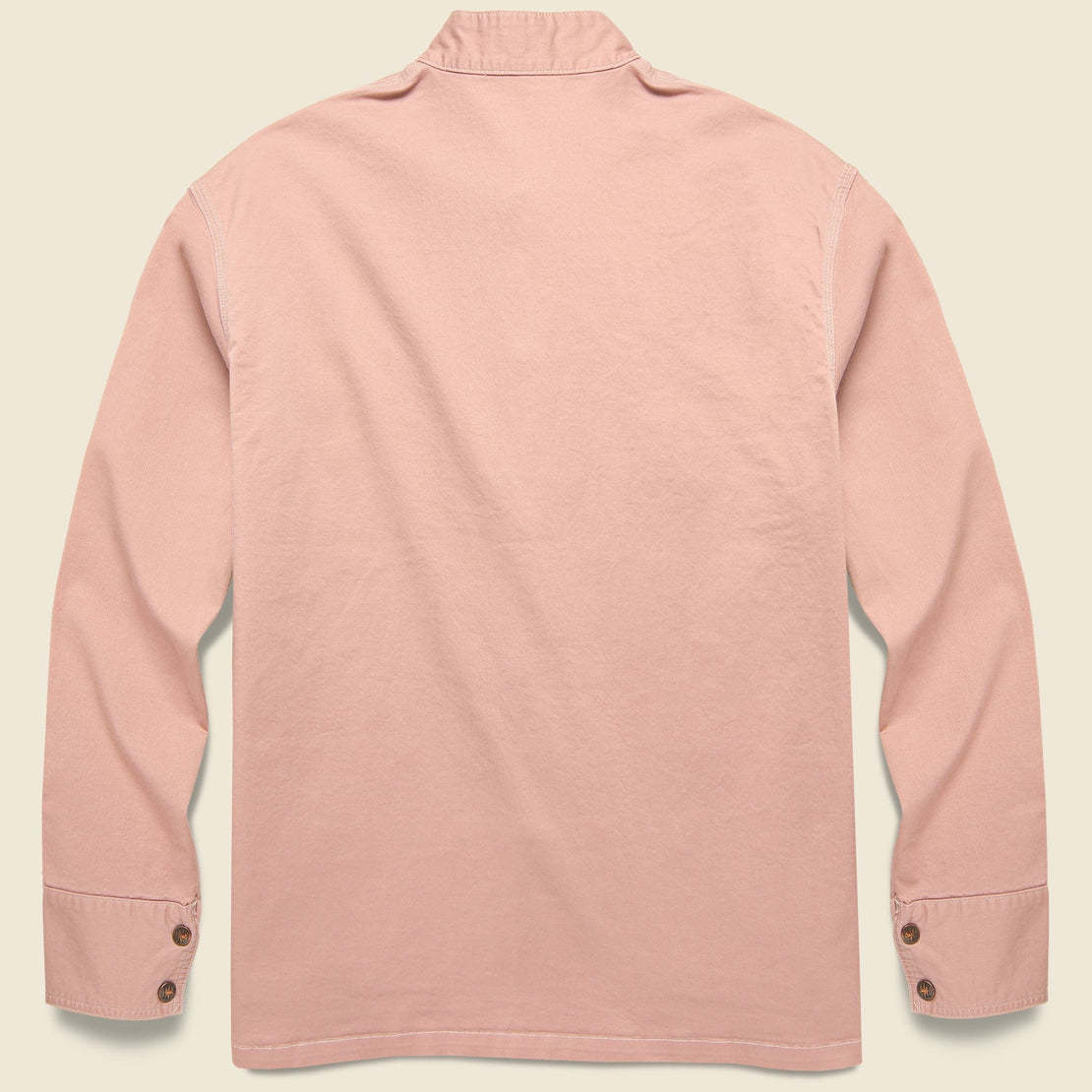 Stretch Chino Kung Fu Coverall Jacket - Pink/Beige