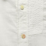 Cotton/Linen Patchwork Katmandu Shirt - White - Kapital - STAG Provisions - Tops - L/S Woven - Solid