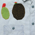Chambray Work Shirt with Cactus Embroidery - Indigo - Kapital - STAG Provisions - Tops - L/S Woven - Other Pattern