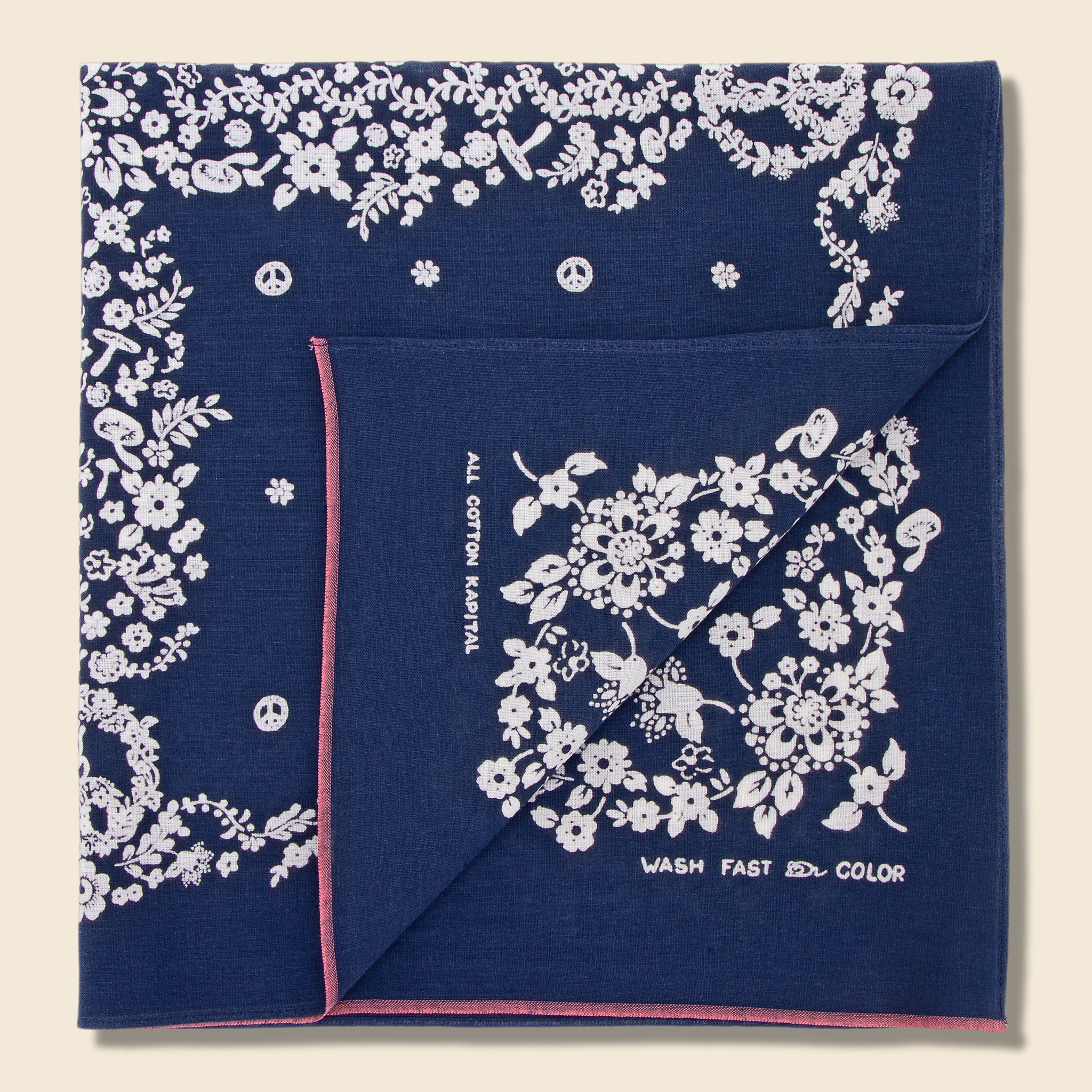 
                          Hippie Selvedge Bandana - Navy - Kapital - STAG Provisions - W - Accessories - Scarf
                        