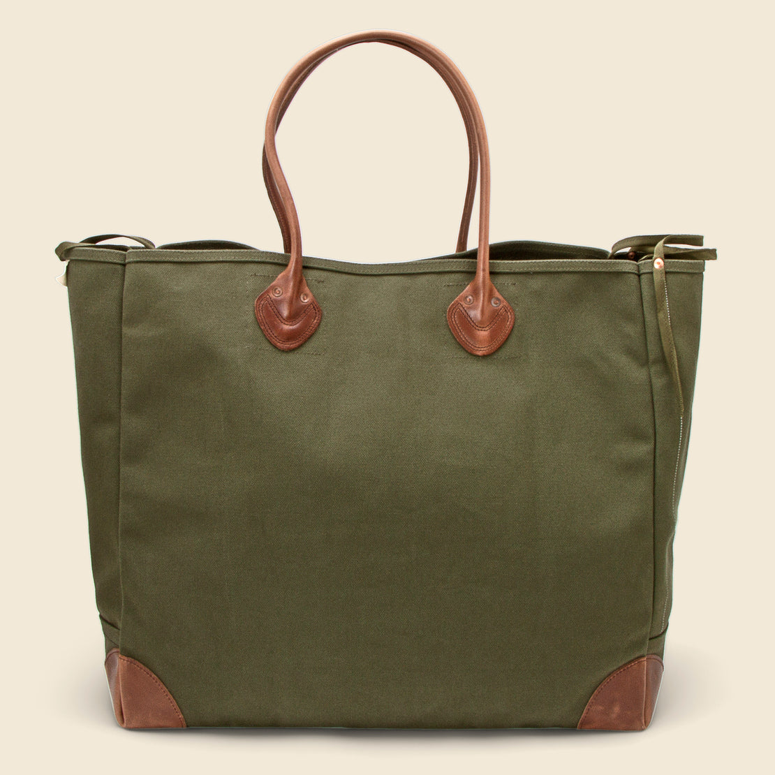 #4 Canvas/Leather Rain Smile Milk Bag - Khaki - Kapital - STAG Provisions - W - Accessories - Bag