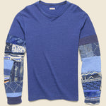 Jersey Hippie Tee (Boro Nomad Patch) - Indigo - Kapital - STAG Provisions - Tops - L/S Tee