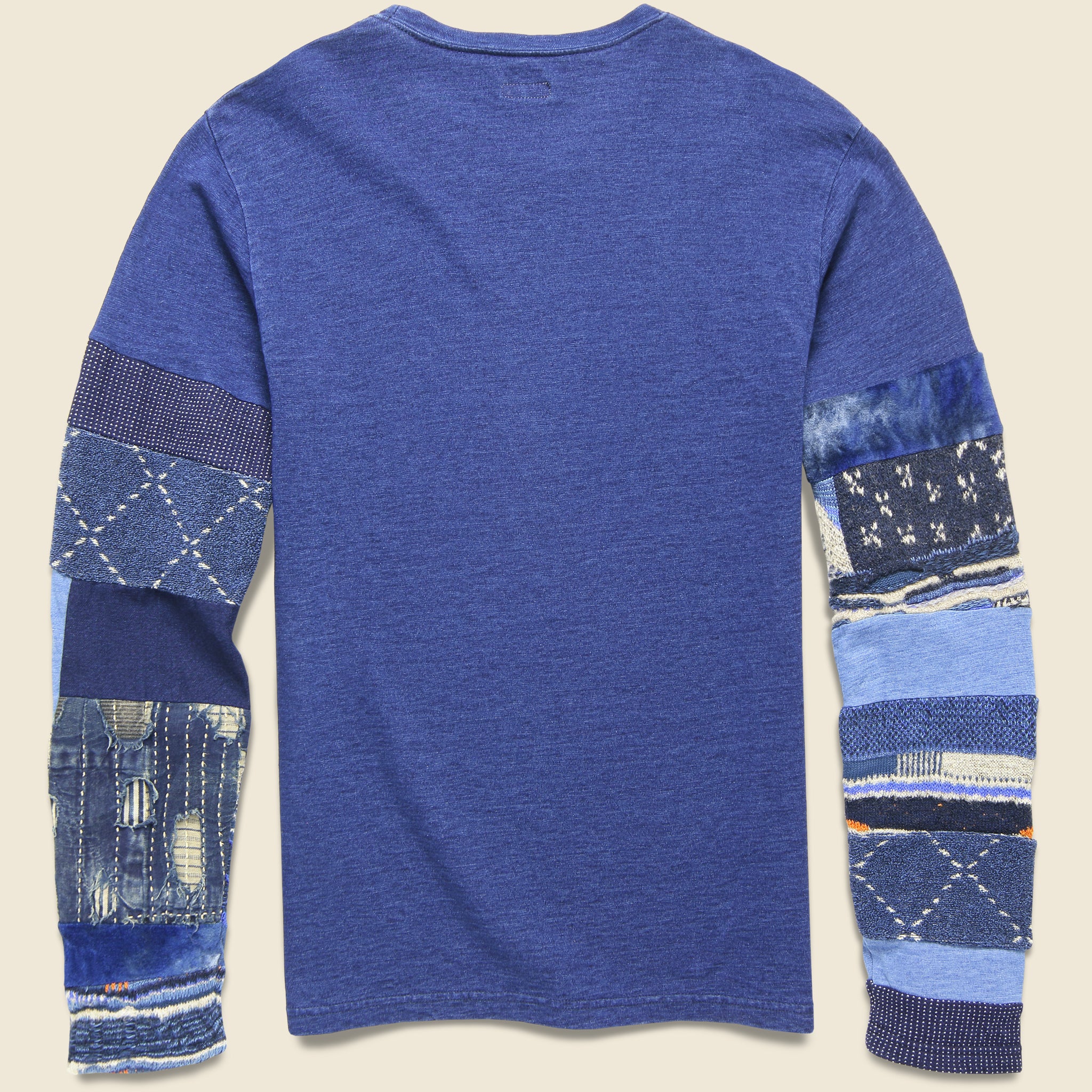 
                          Jersey Hippie Tee (Boro Nomad Patch) - Indigo - Kapital - STAG Provisions - Tops - L/S Tee
                        