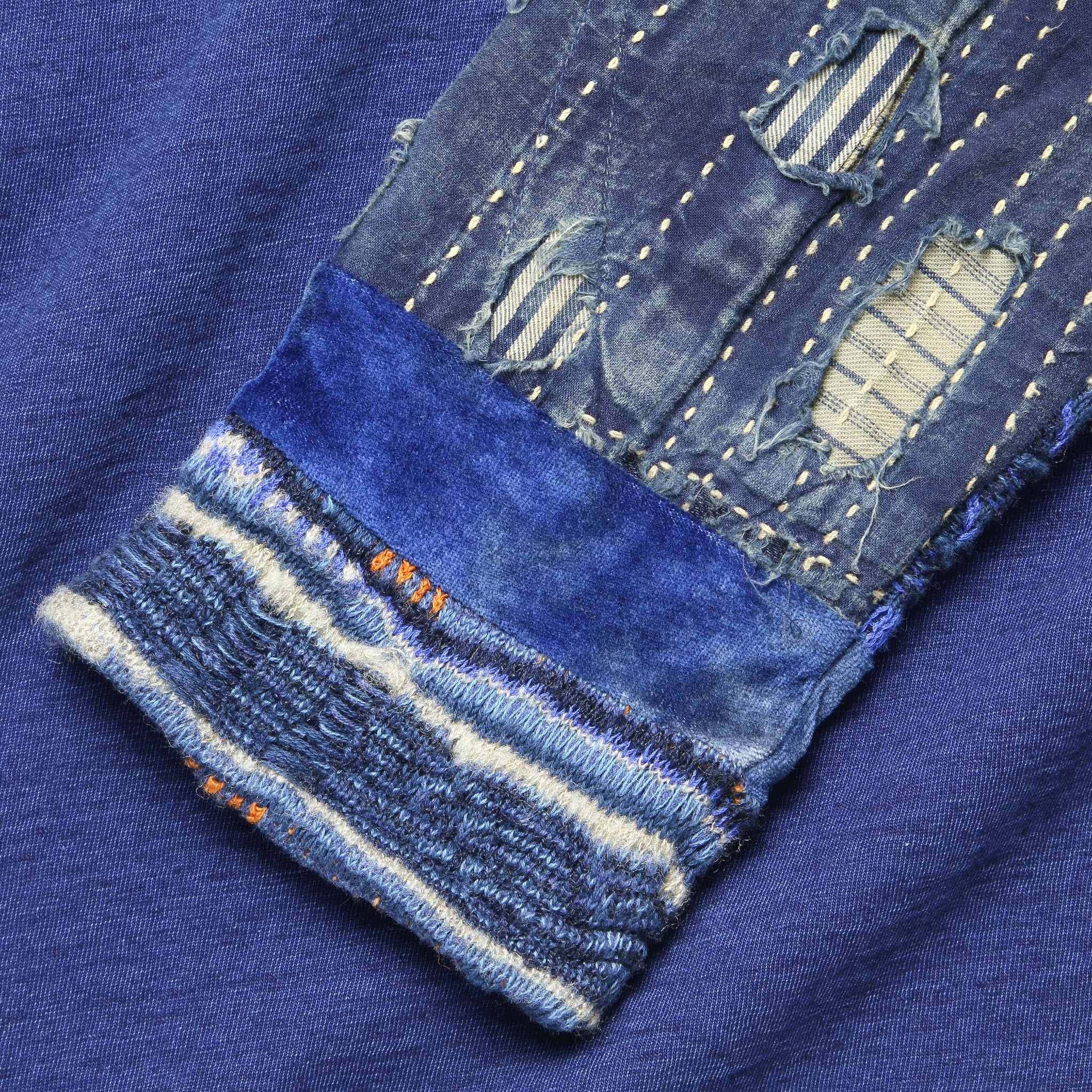 
                          Jersey Hippie Tee (Boro Nomad Patch) - Indigo - Kapital - STAG Provisions - Tops - L/S Tee
                        