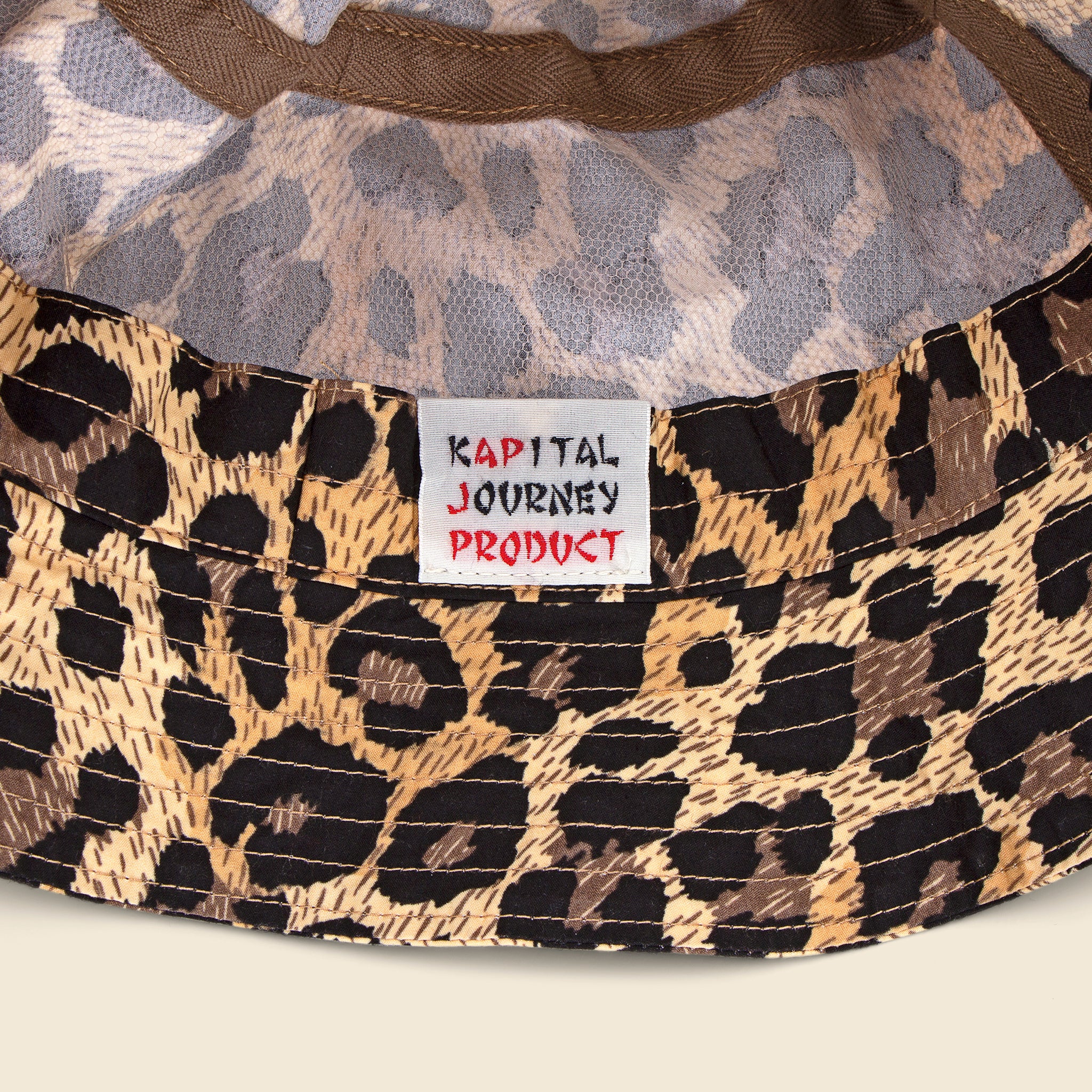 
                          Chino Leopard Bucket Hat - Brown - Kapital - STAG Provisions - Accessories - Hats
                        