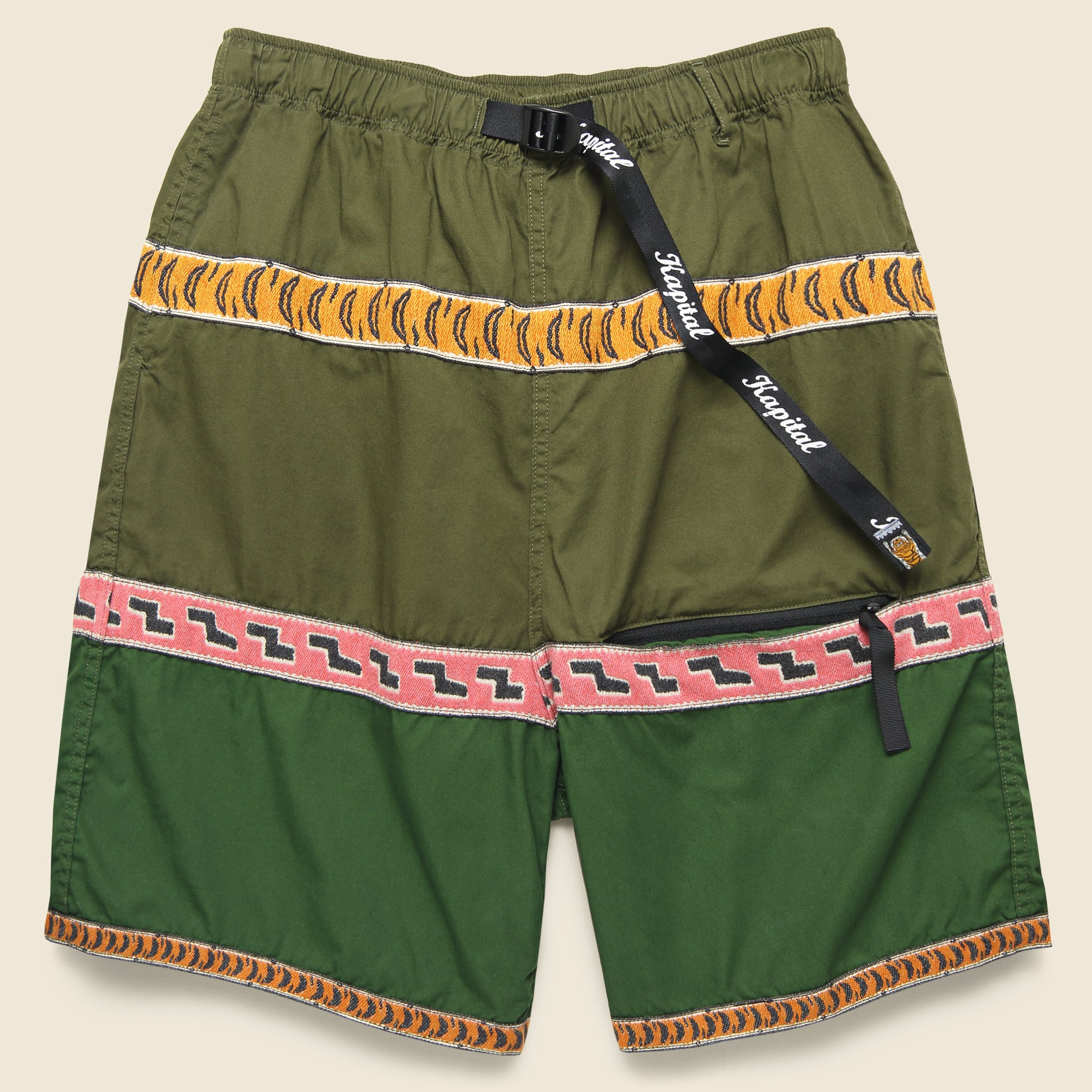 Combed Burberry Eco Baka Shorts - Khaki - Kapital - STAG Provisions - Shorts - Lounge