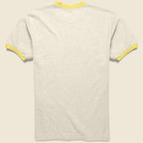 Love & Peace and Beethoven Jersey Ringer Tee - Ecru - Kapital - STAG Provisions - Tops - S/S Tee - Graphic