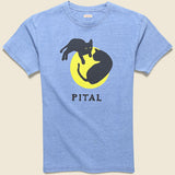 Catpital Jersey Crew Tee - Indigo - Kapital - STAG Provisions - Tops - S/S Tee - Graphic