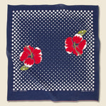 Coco Hibiscus Selvedge Bandana - Navy - Kapital - STAG Provisions - Accessories - Bandanas