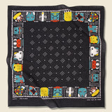 Kachina Selvedge Bandana - Black - Kapital - STAG Provisions - Accessories - Bandanas