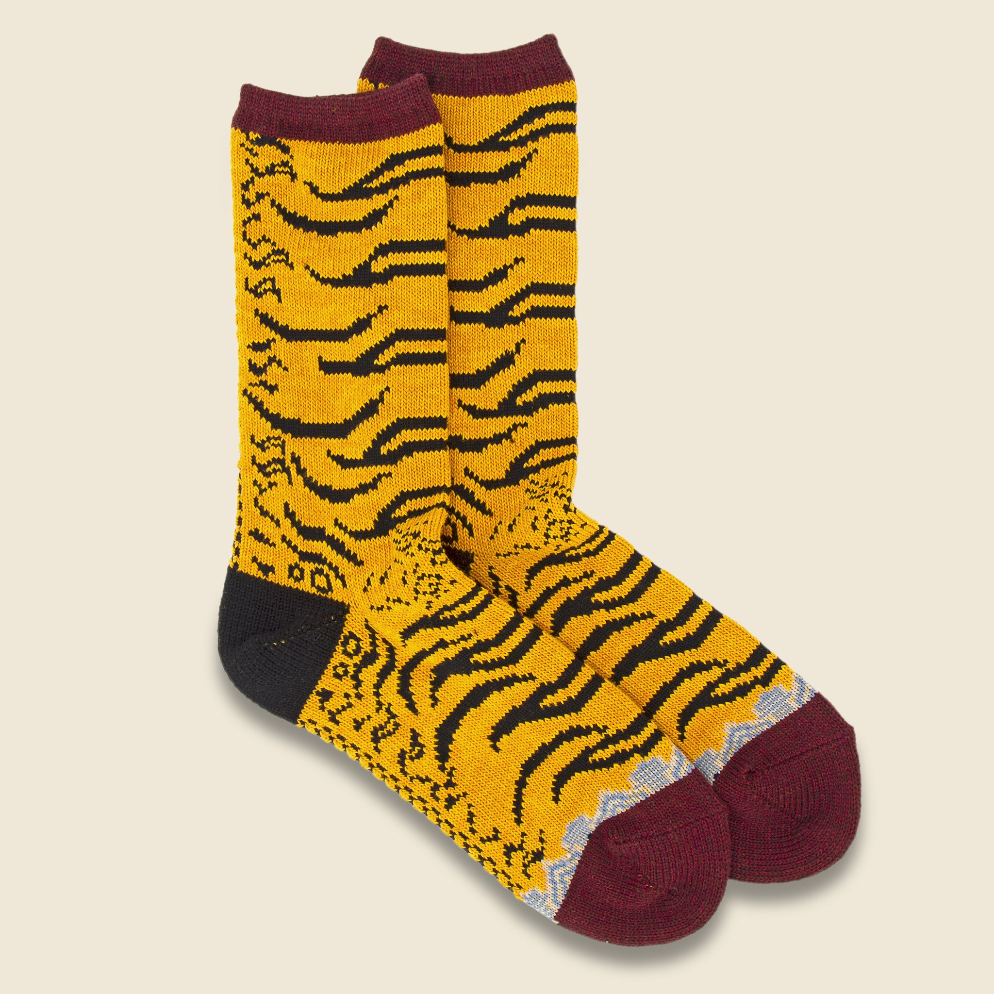 Nepal Tiger Socks - Yellow - Kapital - STAG Provisions - Accessories - Socks