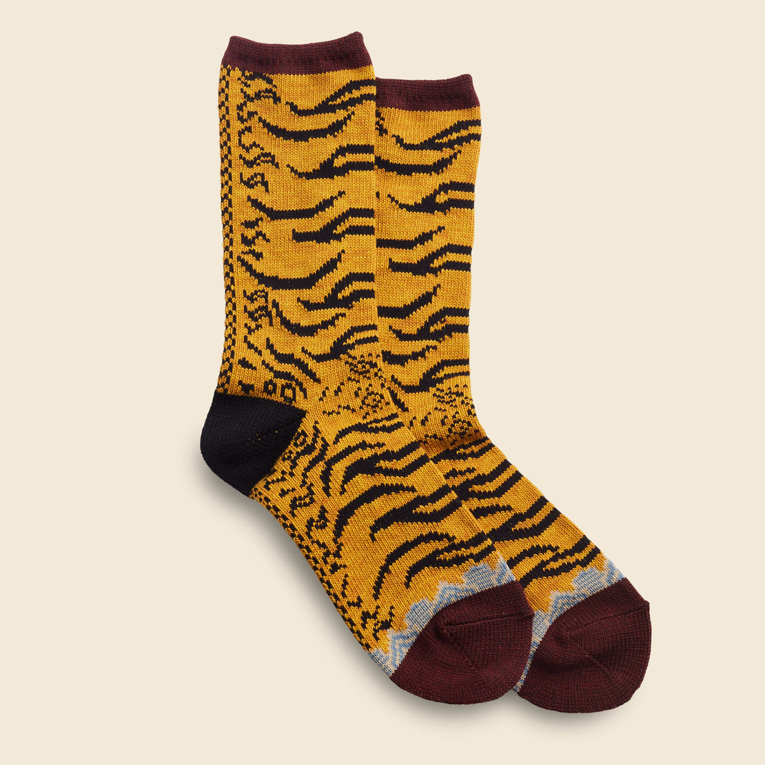 84 Yarns Nepal Tiger Socks - Yellow