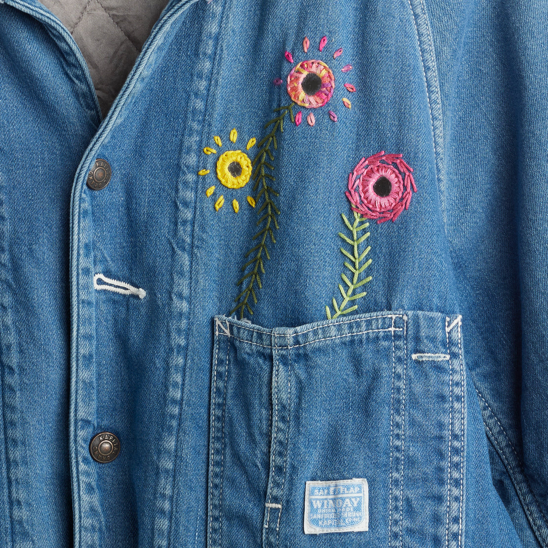 66 Hippie Remake Denim Lined Cactus Coverall - Indigo - Kapital - STAG Provisions - W - Outerwear - Coat/Jacket