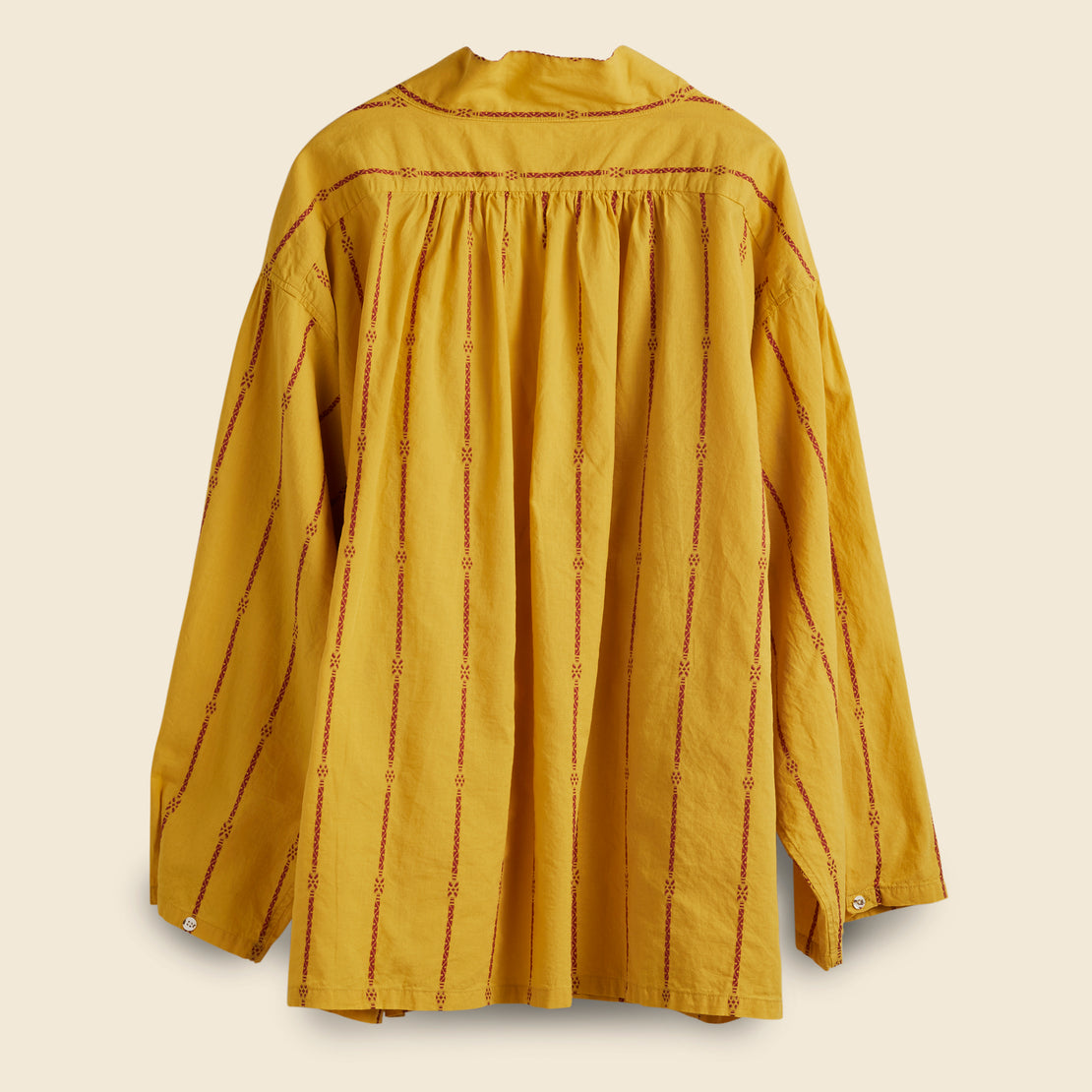 Cotton Linen Siam Stripe Kenka Shirt - Yellow - Kapital - STAG Provisions - W - Tops - Kimono