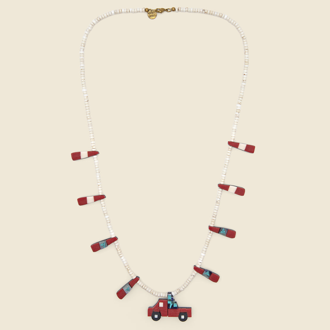 Kapital Battery AUTOMOBILE TRUCK Necklace - Red Pick-Up