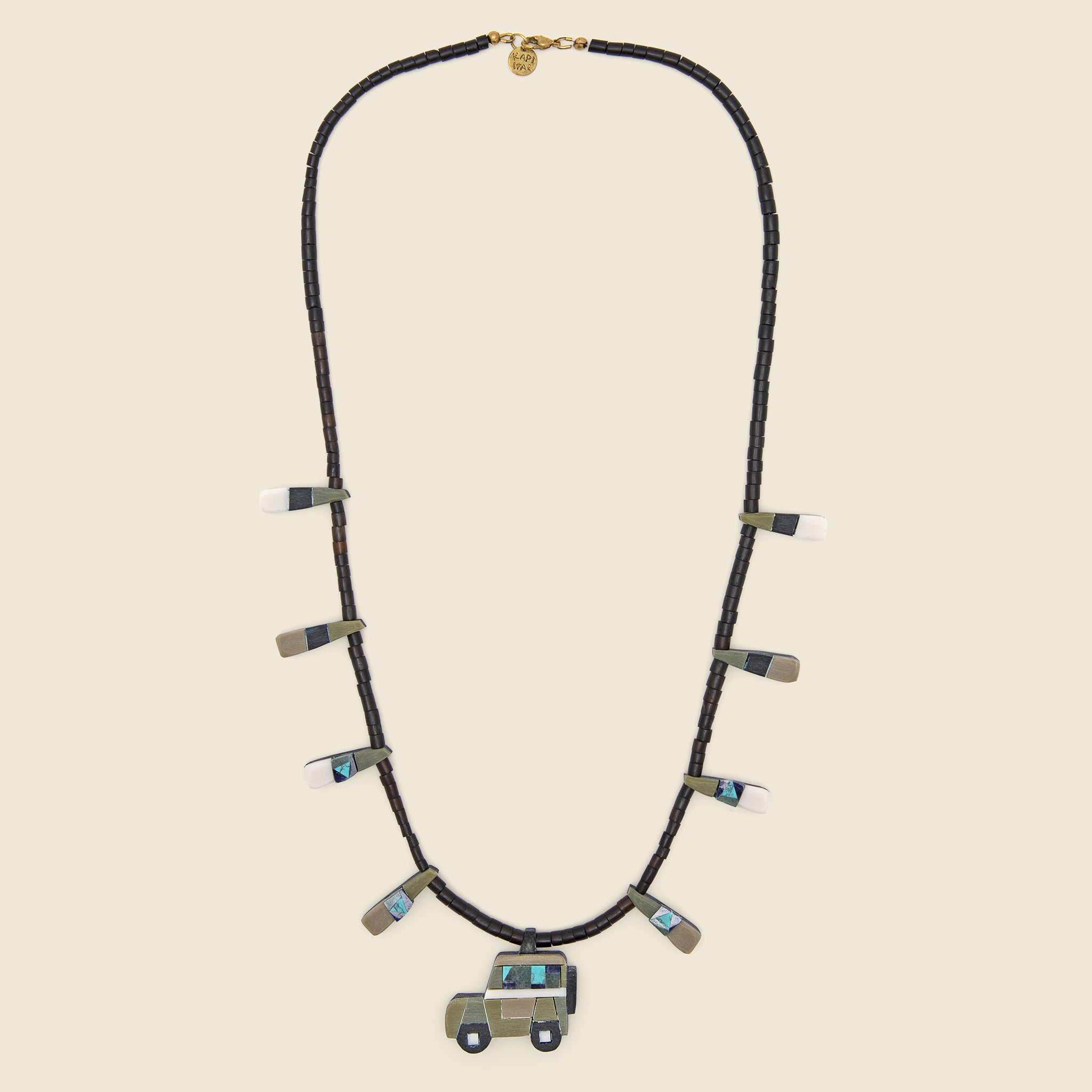 Battery AUTOMOBILE TRUCK Necklace - Army 4WD - Kapital - STAG Provisions - Accessories - Necklaces