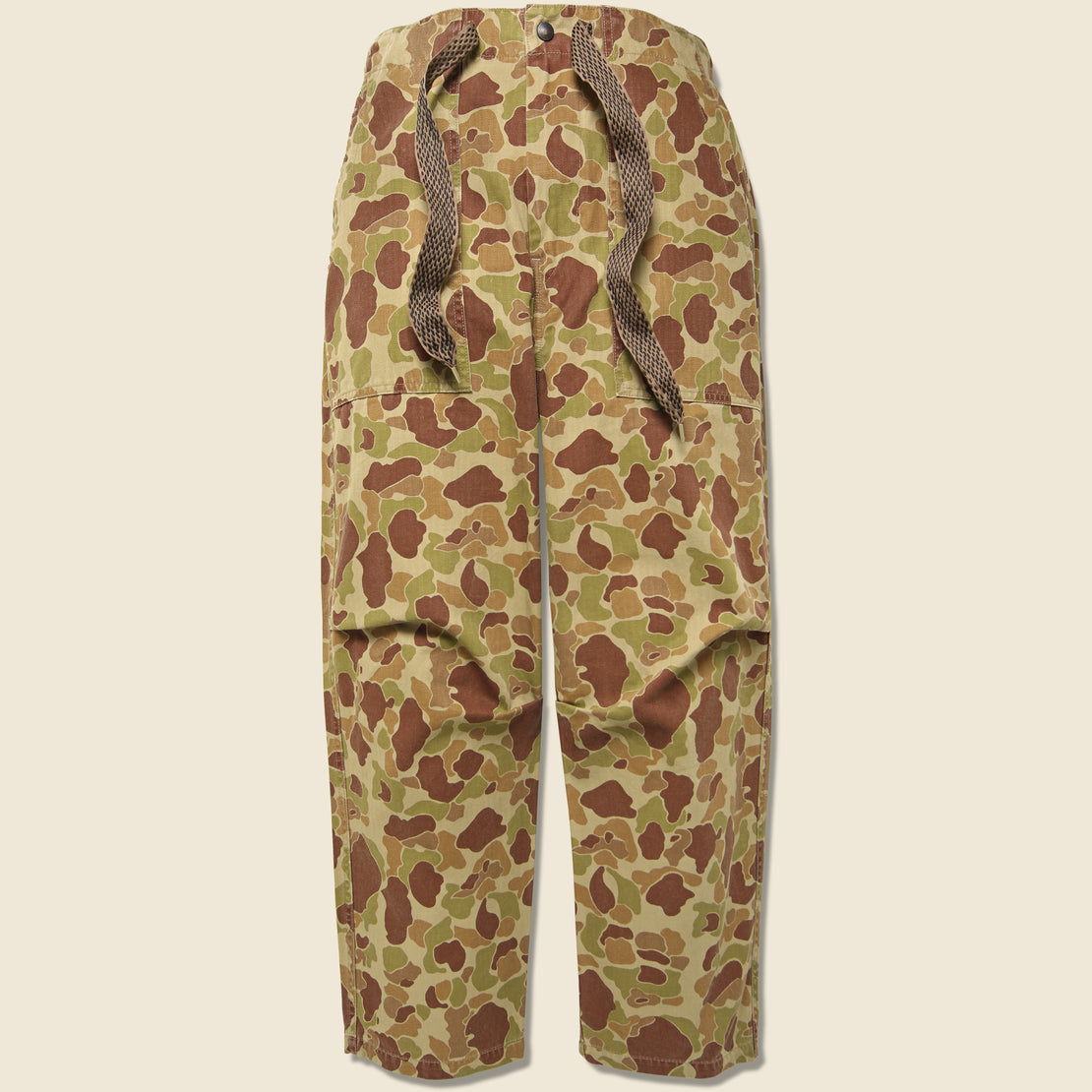 Happy Peek-A-Boo Camo Easy Pants - Beige Khaki