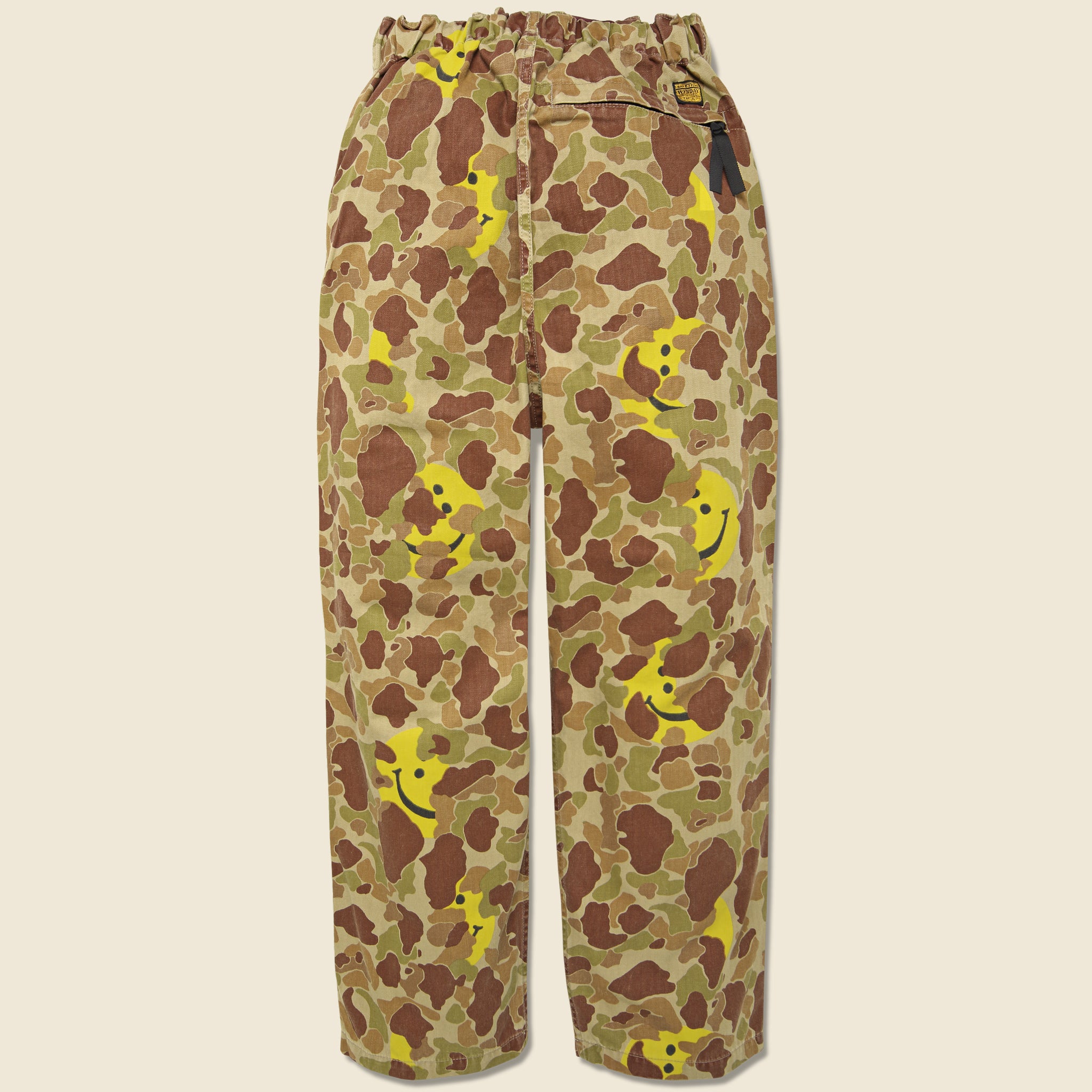 Happy Peek-A-Boo Camo Easy Pants - Beige Khaki - Kapital - STAG Provisions - Pants - Twill
