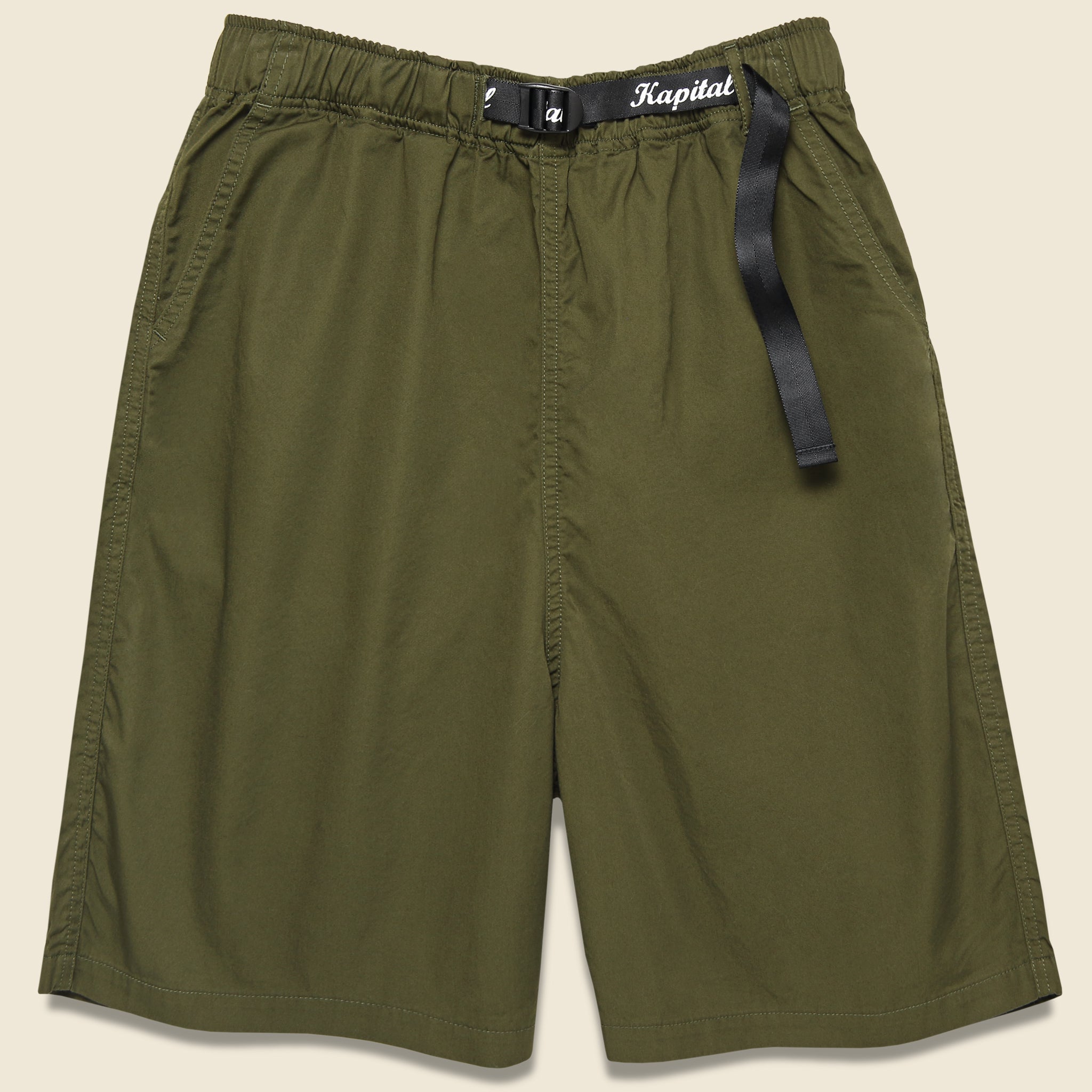 Rainbowy Easy Shorts - Khaki/Yellow - Kapital - STAG Provisions - Shorts - Lounge
