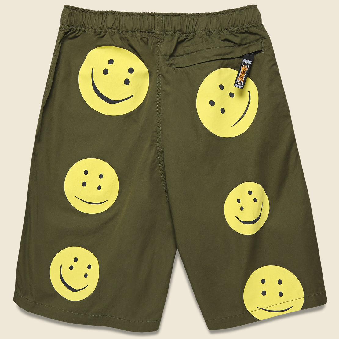 Rainbowy Easy Shorts - Khaki/Yellow - Kapital - STAG Provisions - Shorts - Lounge