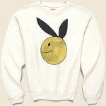Coneybowy Moon Knit Crew Sweatshirt - White - Kapital - STAG Provisions - Tops - Fleece / Sweatshirt