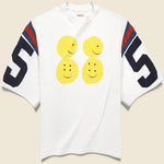Rainbowy 55 Football HUGE Tee - White - Kapital - STAG Provisions - Tops - S/S Tee
