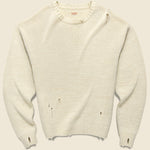 Rainbowy Patch Crew Sweater - Ecru - Kapital - STAG Provisions - Tops - Sweater