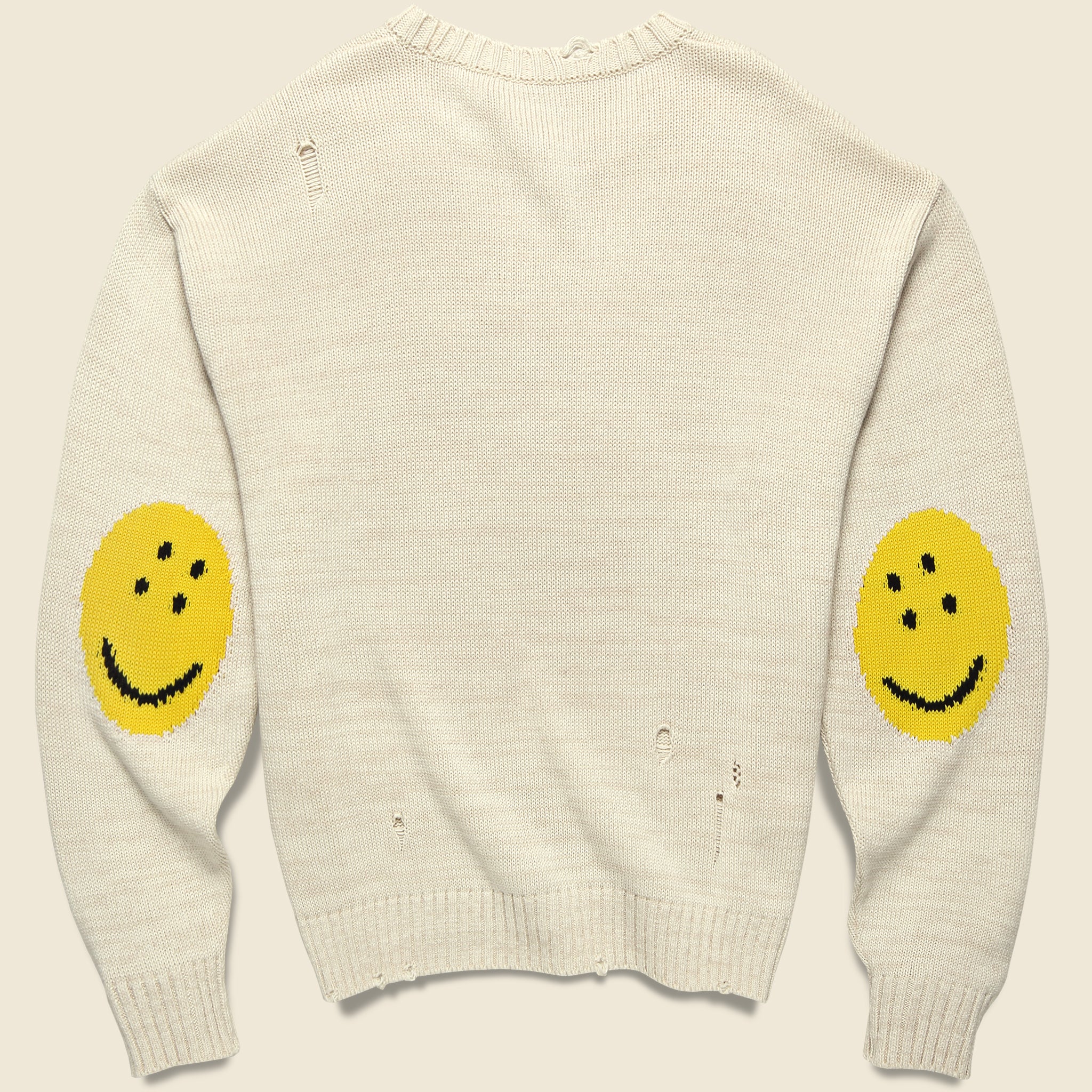 Rainbowy Patch Crew Sweater - Ecru - Kapital - STAG Provisions - Tops - Sweater