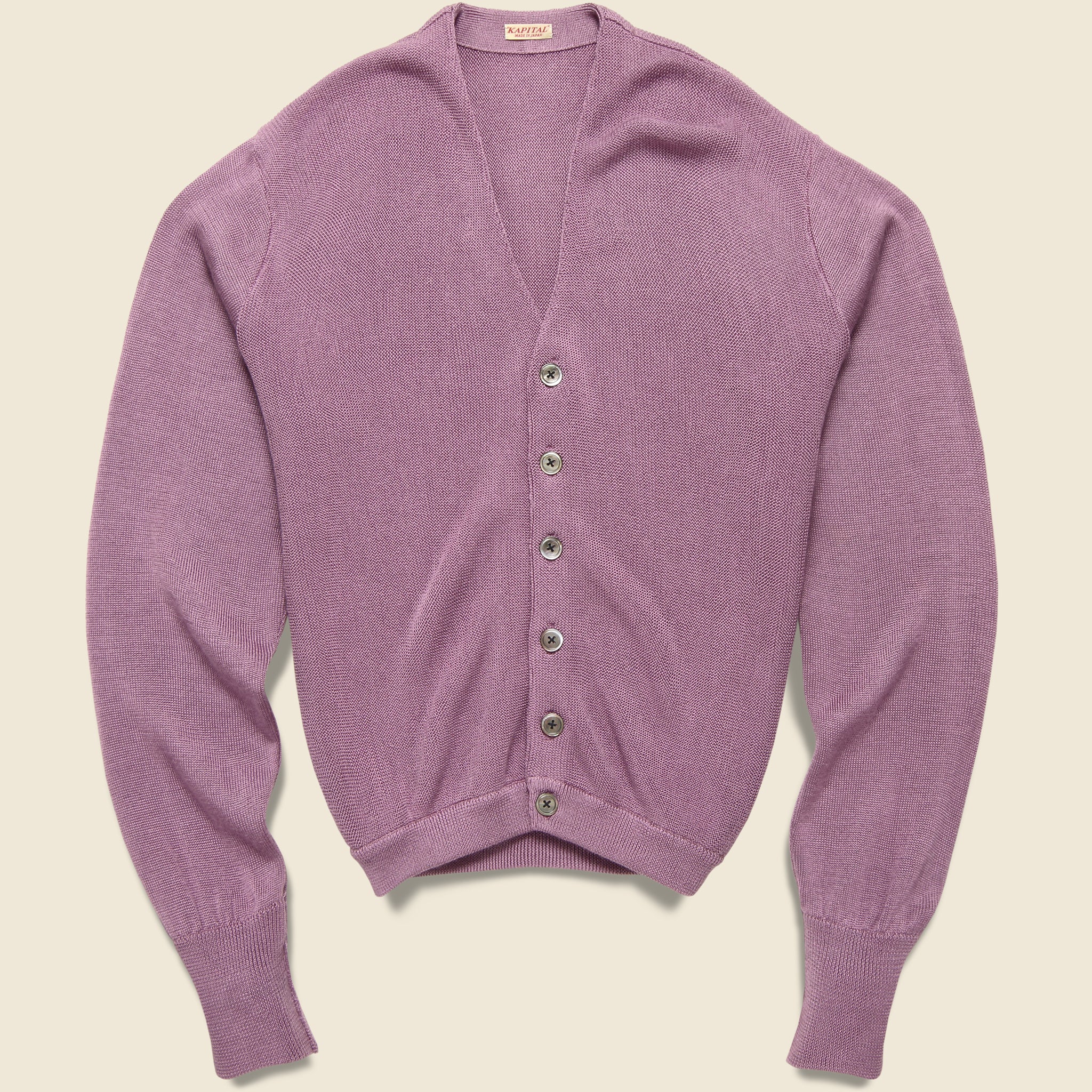 
                          Coneybowy Short Cardigan - Pink Purple - Kapital - STAG Provisions - Tops - Sweater
                        