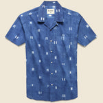 Lamar Shirt - Indigo Shibori - Kardo - STAG Provisions - Tops - S/S Woven - Other Pattern