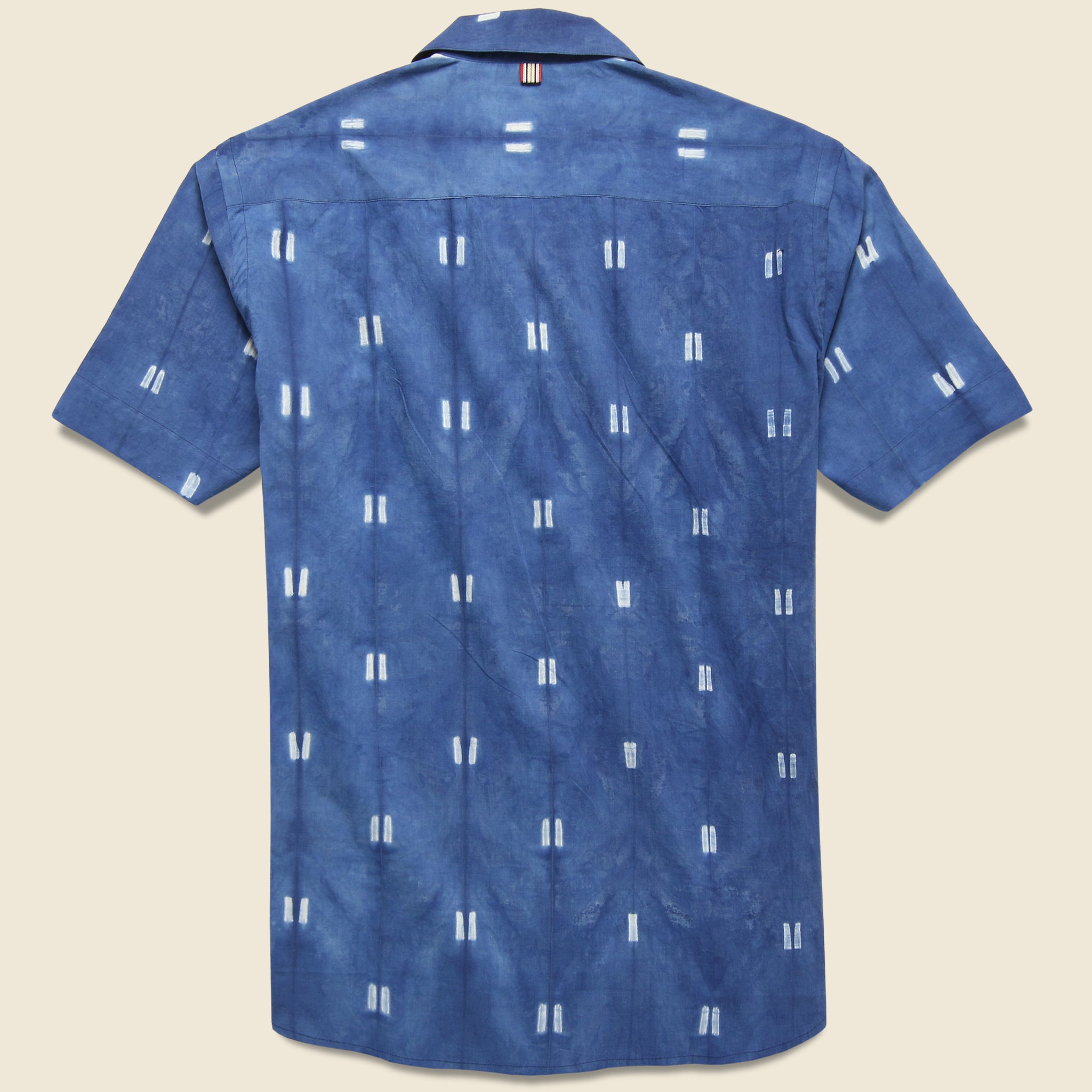 Lamar Shirt - Indigo Shibori - Kardo - STAG Provisions - Tops - S/S Woven - Other Pattern