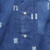 Lamar Shirt - Indigo Shibori - Kardo - STAG Provisions - Tops - S/S Woven - Other Pattern