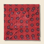 Mosiac Block Print Bandana - Red/Navy - Kardo - STAG Provisions - Accessories - Bandanas