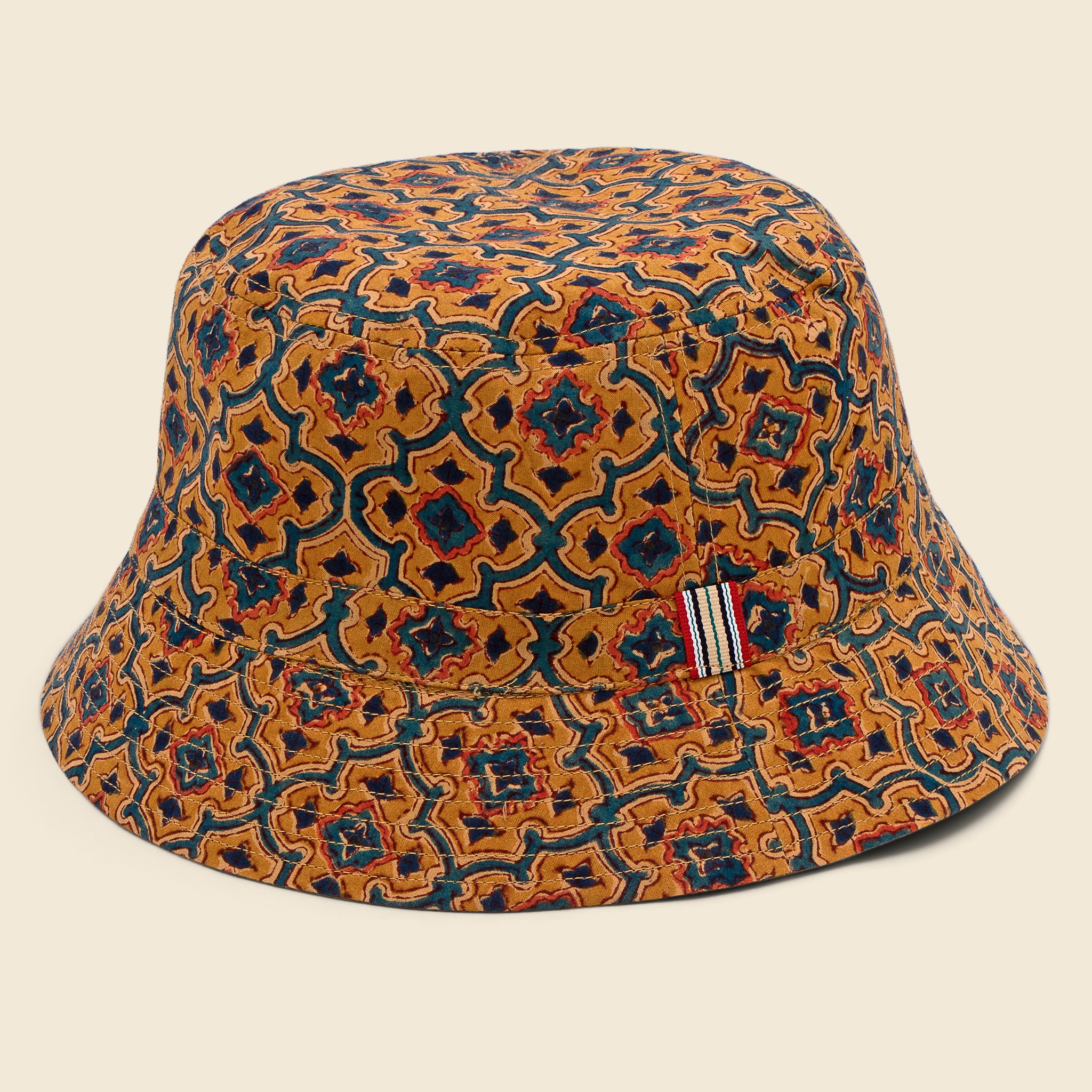 
                          Reversible Floral/Tile Print Bucket Hat - Brown Multi - Kardo - STAG Provisions - Accessories - Hats
                        