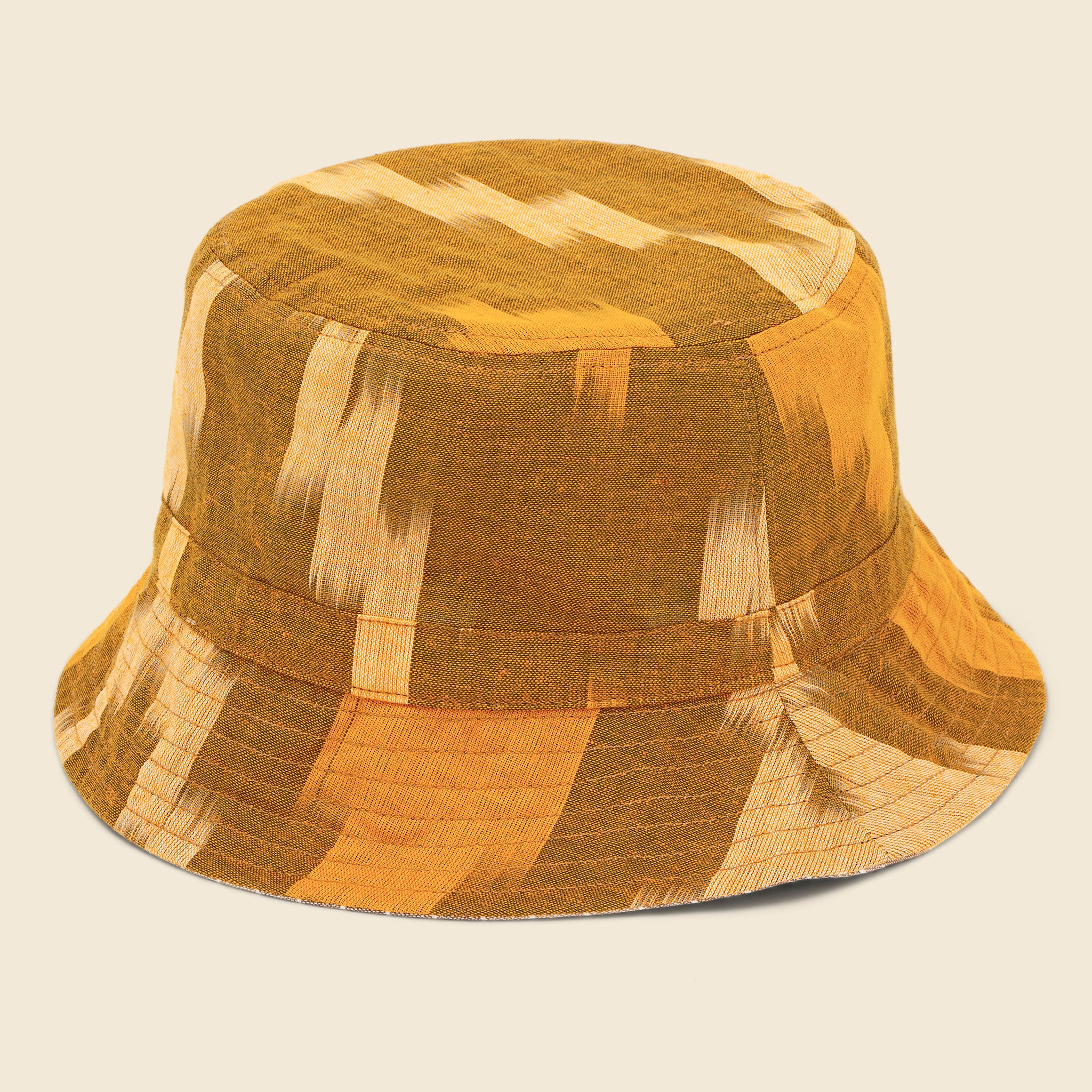 
                          Reversible Ikat Print Bucket Hat - Purple/Yellow - Kardo - STAG Provisions - Accessories - Hats
                        