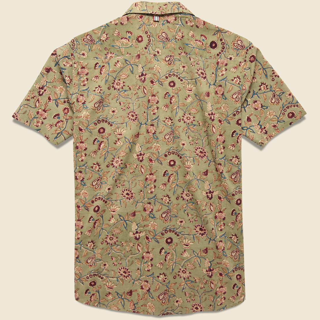 Lamar Block Print Shirt - Brown - Kardo - STAG Provisions - Tops - S/S Woven - Floral