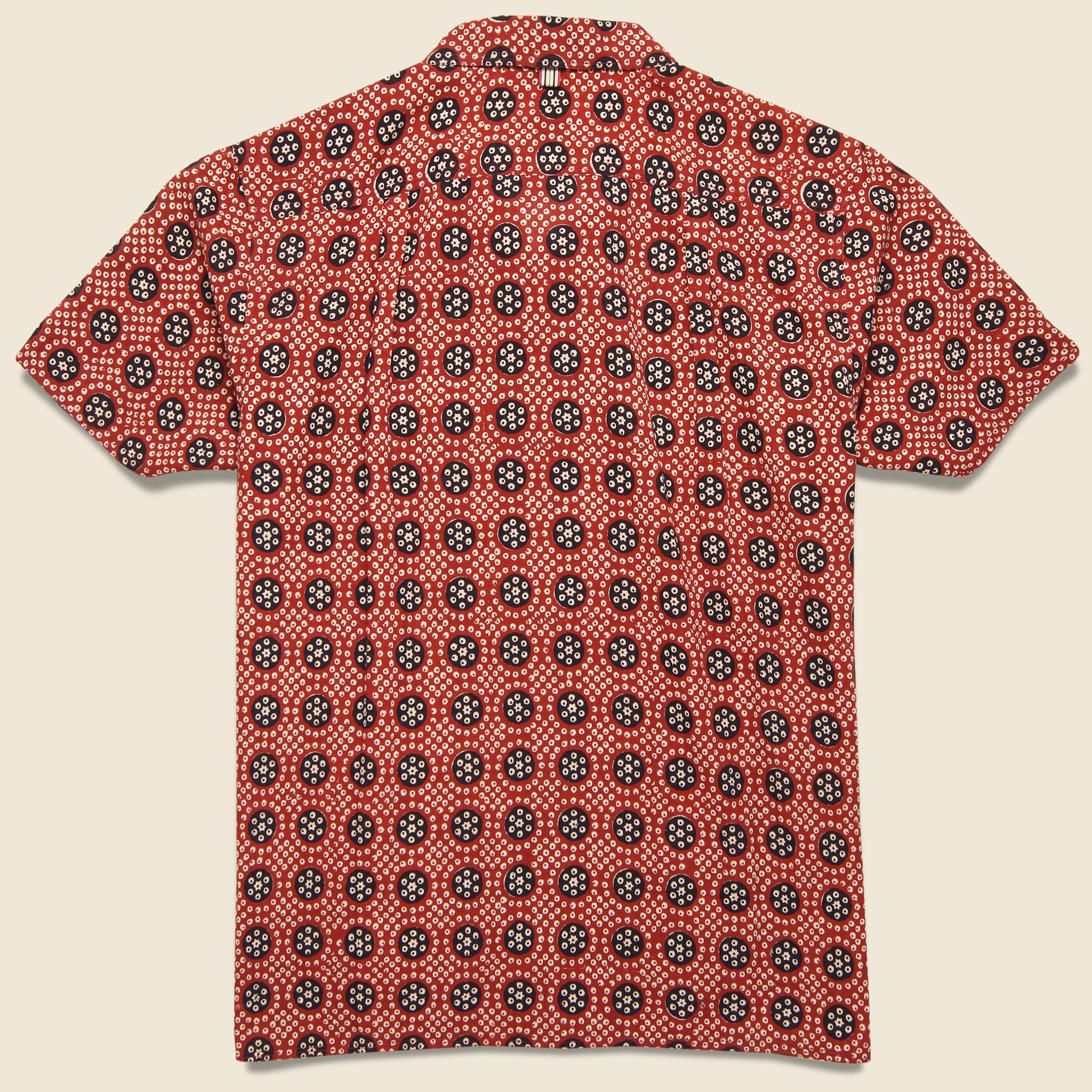 
                          Mosaic Block Print Chintan Shirt - Red/Navy - Kardo - STAG Provisions - Tops - S/S Woven - Other Pattern
                        