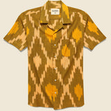 Lamar Ikat Shirt - Yellow - Kardo - STAG Provisions - Tops - S/S Woven - Other Pattern