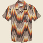 Lamar Ikat Shirt - Red/Orange - Kardo - STAG Provisions - Tops - S/S Woven - Other Pattern