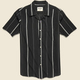 Lamar Jamdhani Shirt - Black - Kardo - STAG Provisions - Tops - S/S Woven - Stripe