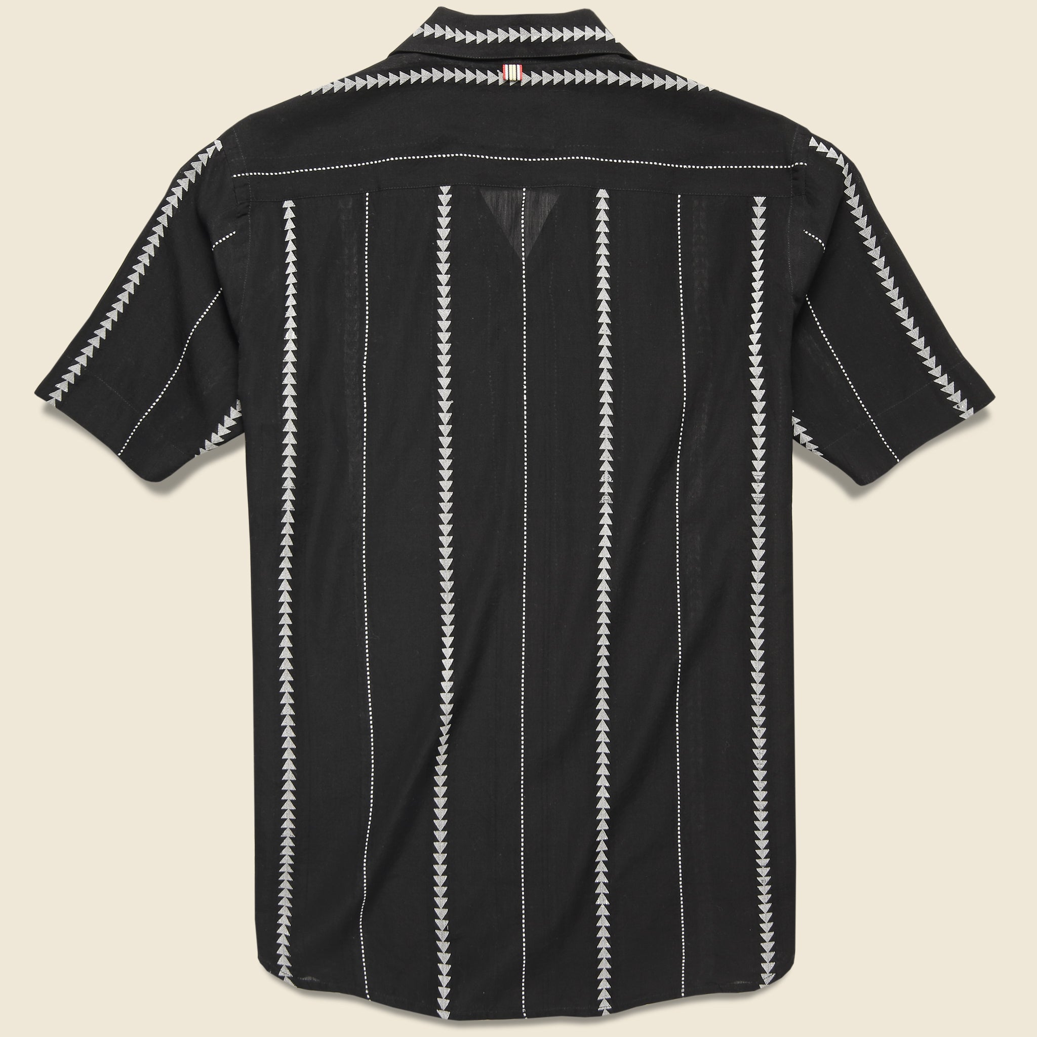 Lamar Jamdhani Shirt - Black - Kardo - STAG Provisions - Tops - S/S Woven - Stripe