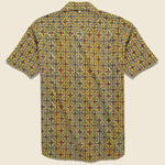 Lamar Block Print Shirt - Gold/Blue - Kardo - STAG Provisions - Tops - S/S Woven - Other Pattern